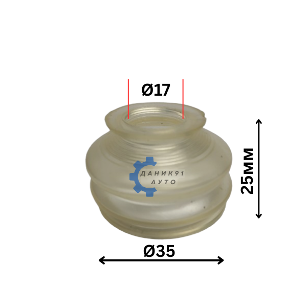 МАНШОН ЗА ШАРНИР НАКРАЙНИК Ф17 Ф35 25мм