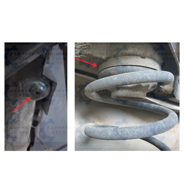 Подложка пружина Vw Golf 4 Bora Audi A3 Skoda Octavia Seat Leon Toledo задна 11мм - к-т два броя