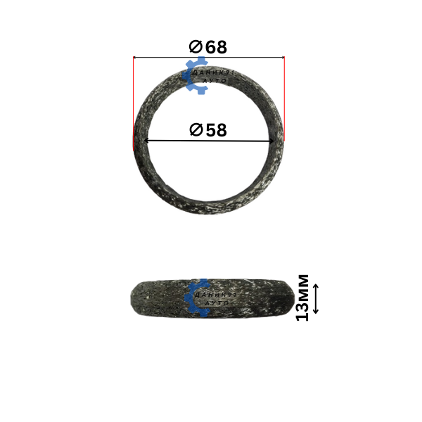 Гарнитура ауспух Alfa Romeo Bmw Citroen Fiat Lancia Saab Volvo Ф58 Ф68 13мм