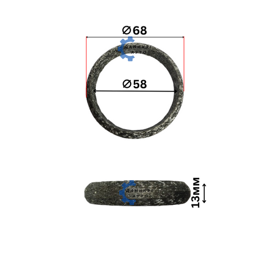 Гарнитура ауспух Alfa Romeo Bmw Citroen Fiat Lancia Saab Volvo Ф58 Ф68 13мм