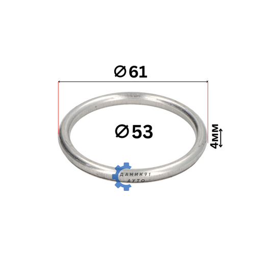 Гарнитура ауспух Fiat Honda Lancia Nissan Opel Rover Subaru Ф53 Ф61 4мм