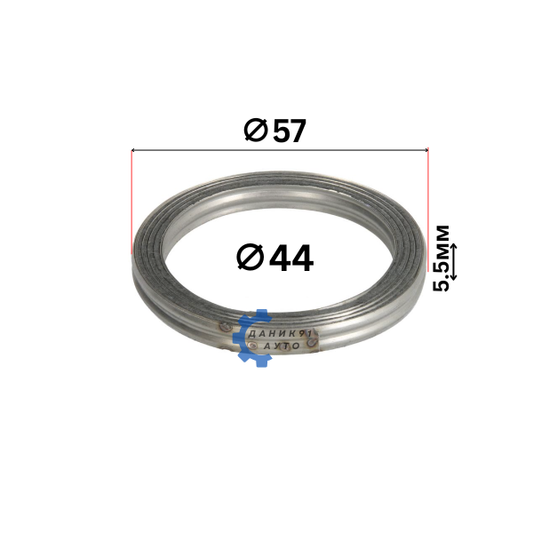 Гарнитура ауспух Toyota Avensis Carina Corolla Ф44 Ф57 5,5мм