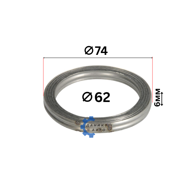 Гарнитура ауспух Lexus Toyota Land Cruiser Ф62 Ф74 6мм