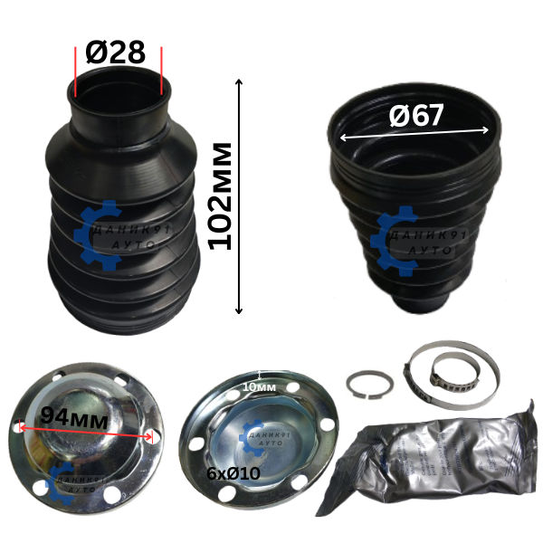 МАНШОН КАРЕ ПОЛУОСКА AUDI SEAT SKODA VW Ф28 Ф67 102мм