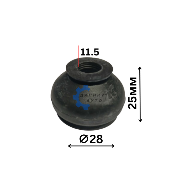 МАНШОН ЗА ШАРНИР НАКРАЙНИК Ф11,5 Ф28 25мм