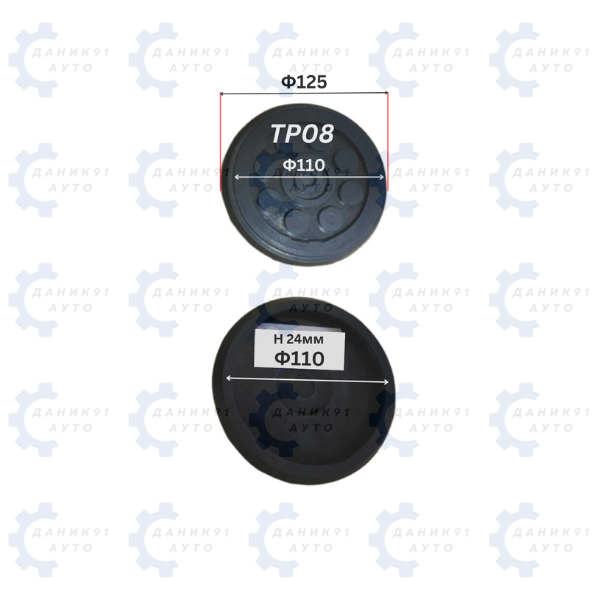 ГУМЕН ТАМПОН ЗА ПОДЕМНИК Ф110 х Ф125 х 24MM