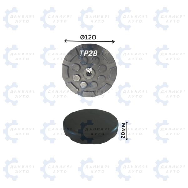 ГУМЕН ТАМПОН ЗА ПОДЕМНИК Ф120 х 20MM