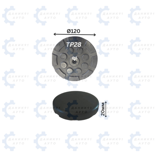 ГУМЕН ТАМПОН ЗА ПОДЕМНИК Ф120 х 20MM