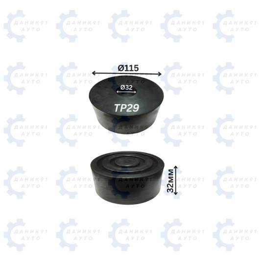 ГУМЕН ТАМПОН ЗА ПОДЕМНИК Ф115 х 32MM