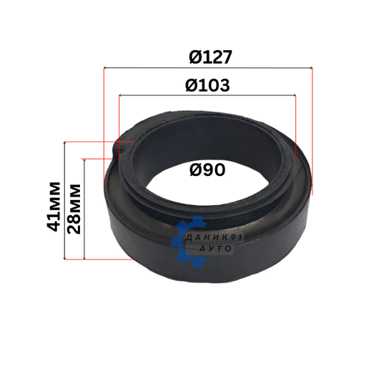 Подложка пружина задна CHEVROLET KALOS AVEO SUBARU FORESTER FIAT PANDA Ф103 Ф90 28мм -  к-т два броя
