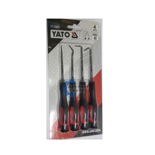 Шило и куки YATO, 4 части 165мм - комплект