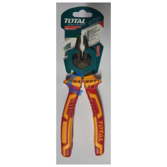 Комбинирани клещи TOTAL Industrial, VDE 1000 V 180мм